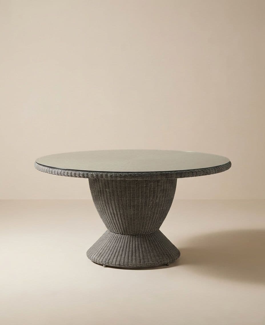DINING TABLE 150CM INCL. TEMPERED GLASS TOP 6MM