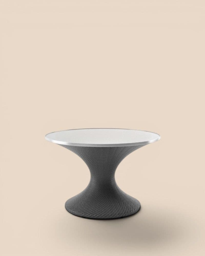 DINING TABLE 120CM INCL. TEMPERED GLASS TOP 6MM